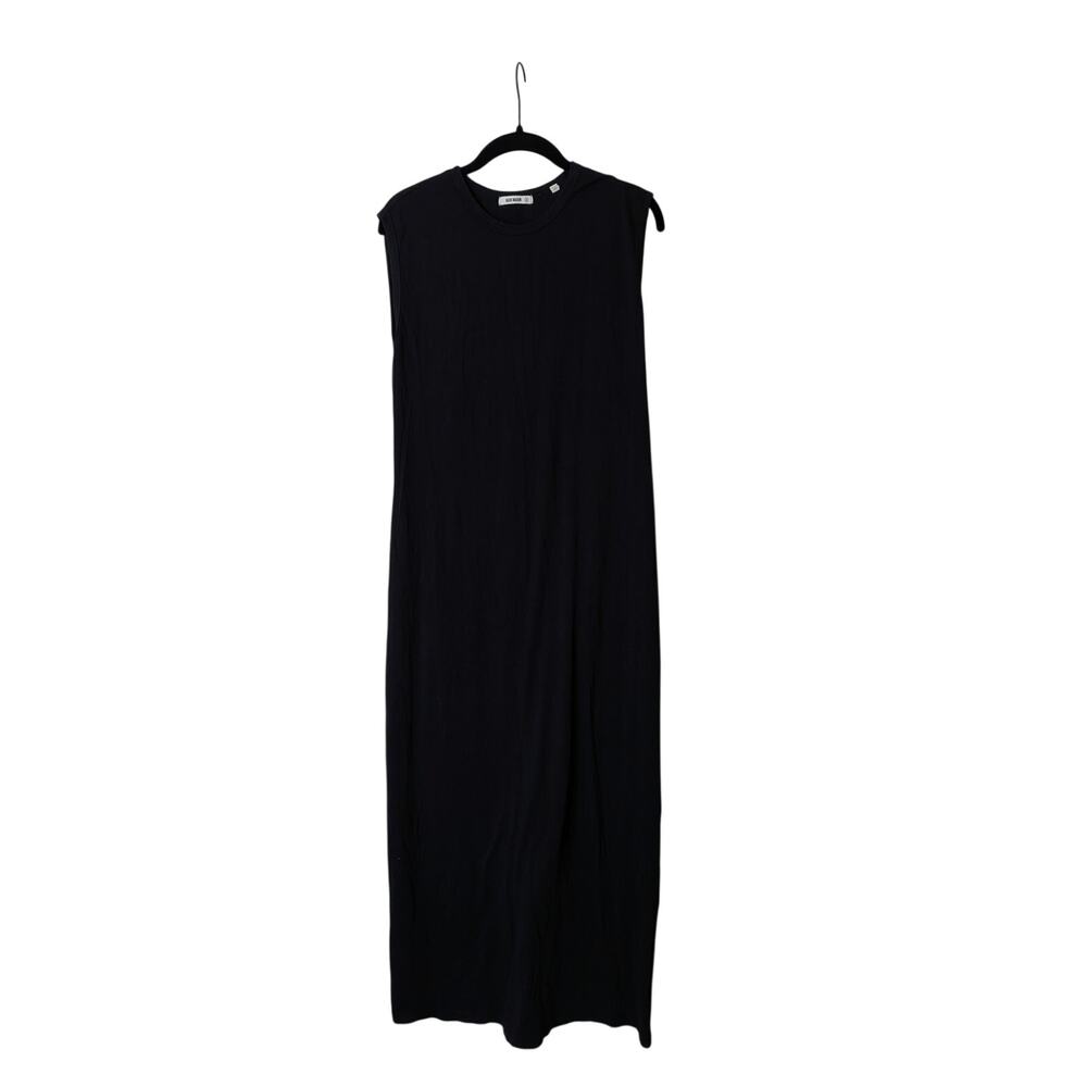 Buck Mason Black Muscle Maxi Tank Dress Size Medium Cotton Minimalist Casual